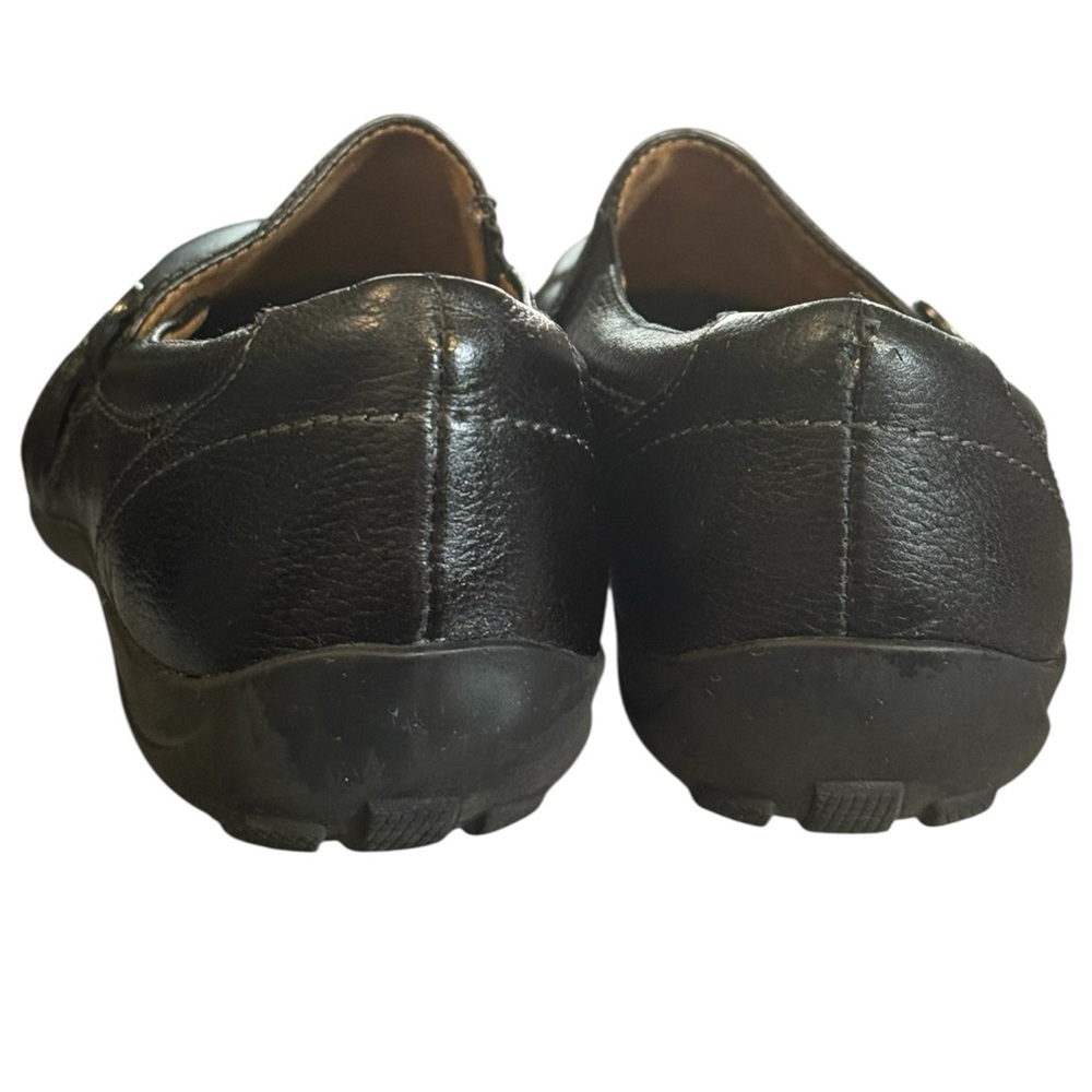 Naturalizer Black Leather Slip-On Comfort Loafers Women’s 9M - Picture 4 of 9